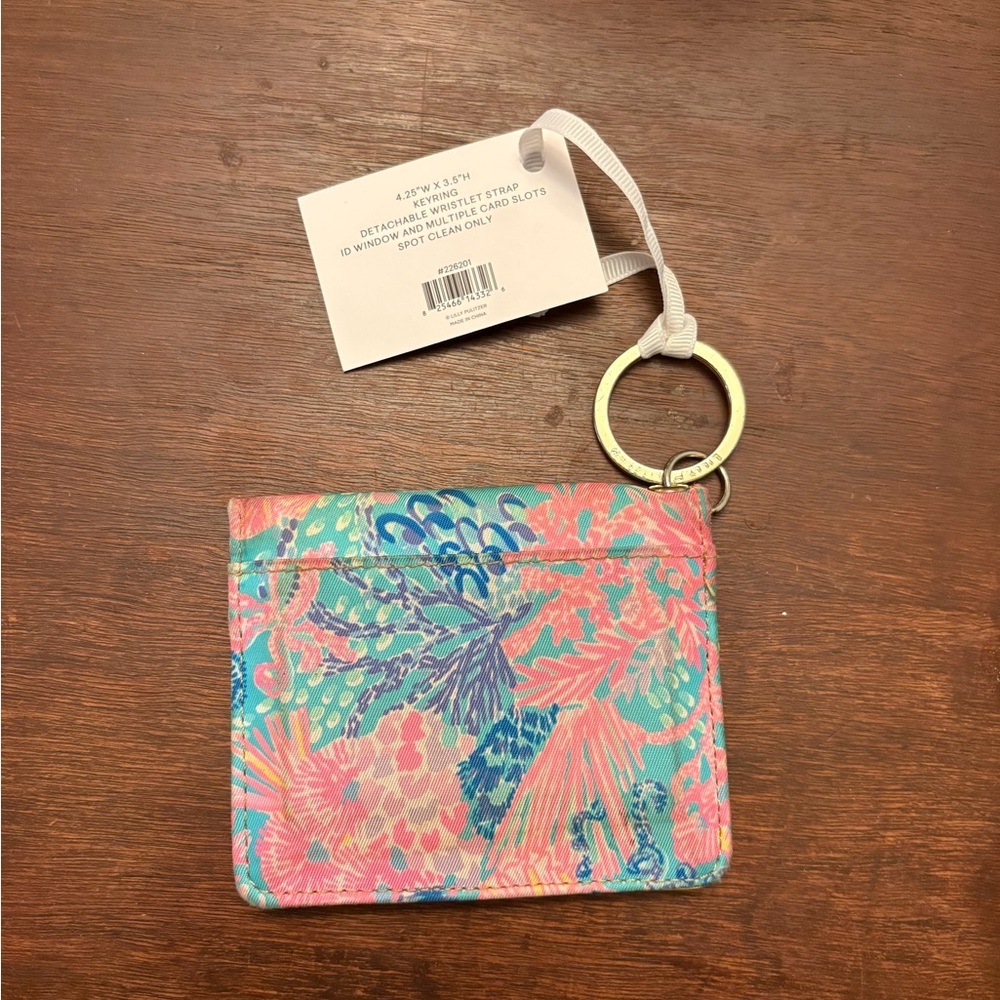 Lilly Pulitzer Splendor in the Sand Snap ID Card Case NWT - Picture 7 of 10